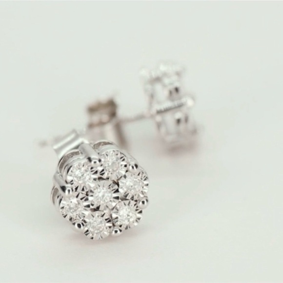 Effy Diamond Bouquet Stud Earrings (New) - Picture 4 of 6